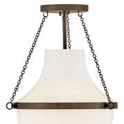 Hinkley 46891 Collins 1-lt 15" LED Semi-Flush Mount - Heritage Bronze