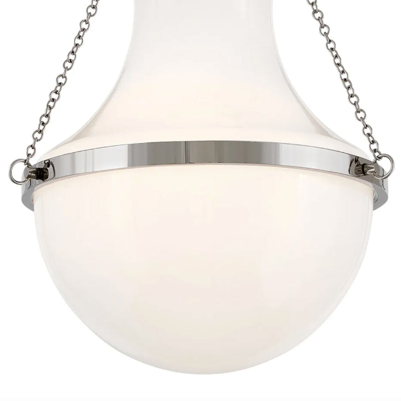Hinkley 46891 Collins 1-lt 15" LED Semi-Flush Mount - Polished Nickel