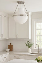 Hinkley 46891 Collins 1-lt 15" LED Semi-Flush Mount - Polished Nickel