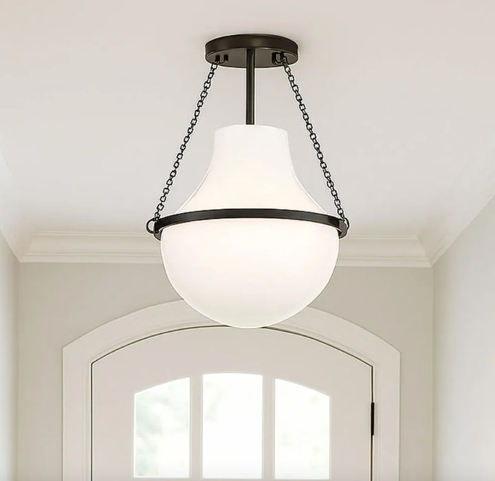 Hinkley 46893 Collins 1-lt 20" LED Semi-Flush Mount