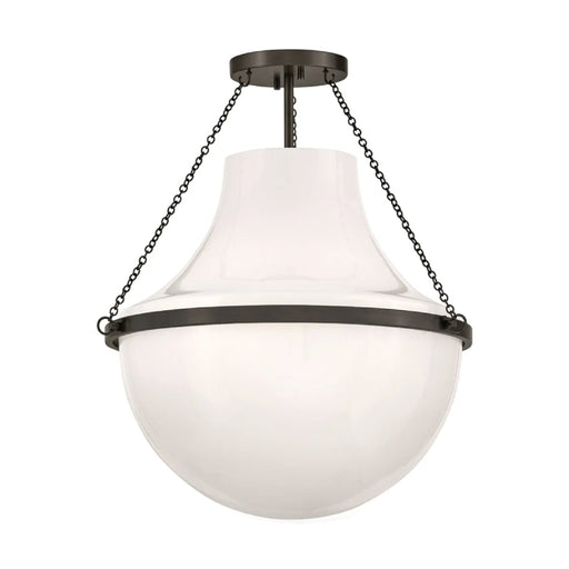Hinkley 46893 Collins 1-lt 20" LED Semi-Flush Mount - Black Oxide
