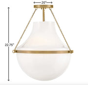Hinkley 46893 Collins 1-lt 20" LED Semi-Flush Mount