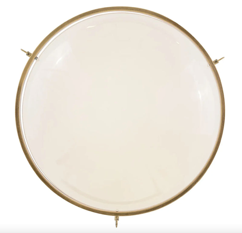 Hinkley 46893 Collins 1-lt 20" LED Semi-Flush Mount - Heritage Brass