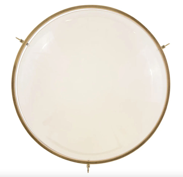Hinkley 46893 Collins 1-lt 20" LED Semi-Flush Mount - Heritage Brass