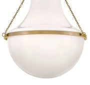 Hinkley 46893 Collins 1-lt 20" LED Semi-Flush Mount - Heritage Brass