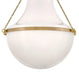 Hinkley 46893 Collins 1-lt 20" LED Semi-Flush Mount - Heritage Brass