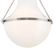 Hinkley 46893 Collins 1-lt 20" LED Semi-Flush Mount - Polished Nickel