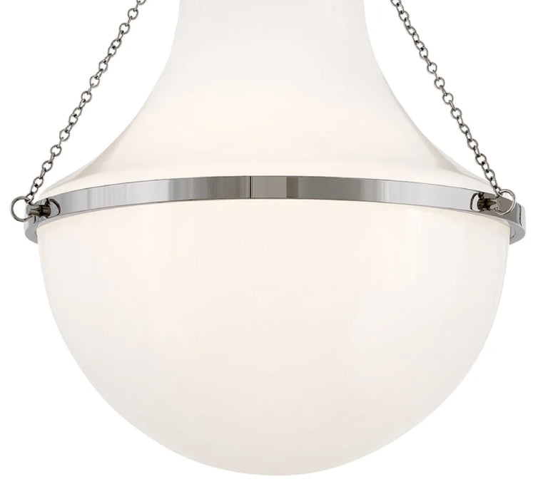 Hinkley 46893 Collins 1-lt 20" LED Semi-Flush Mount - Polished Nickel