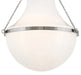 Hinkley 46893 Collins 1-lt 20" LED Semi-Flush Mount - Polished Nickel