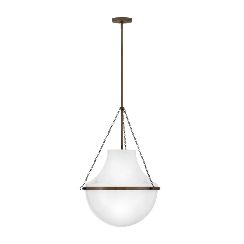 Hinkley 46894 Collins 1-lt 20" LED Pendant - Heritage Bronze