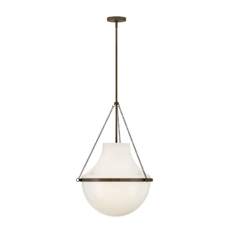 Hinkley 46894 Collins 1-lt 20" LED Pendant - Heritage Bronze