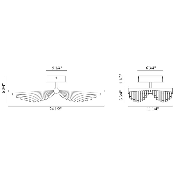 Eurofase 46897 Seraph 1-lt 25" LED Flush Mount