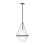 Hinkley 46897 Collins 1-lt 15" LED Pendant - Heritage Bronze
