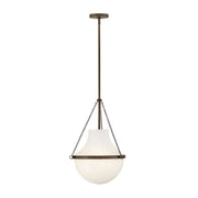 Hinkley 46897 Collins 1-lt 15" LED Pendant - Heritage Bronze