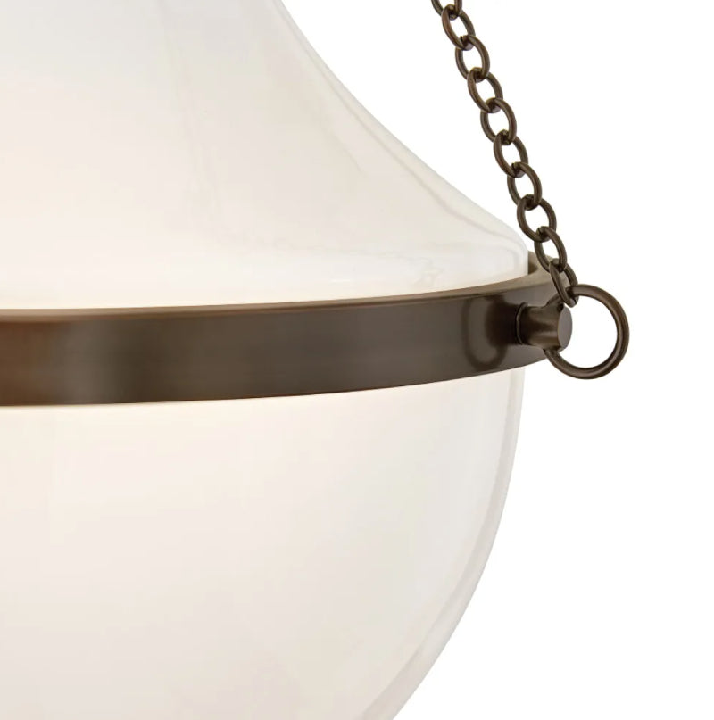 Hinkley 46897 Collins 1-lt 15" LED Pendant - Heritage Bronze
