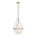 Hinkley 46897 Collins 1-lt 15" LED Pendant - Heritage Brass