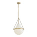 Hinkley 46897 Collins 1-lt 15" LED Pendant - Heritage Brass