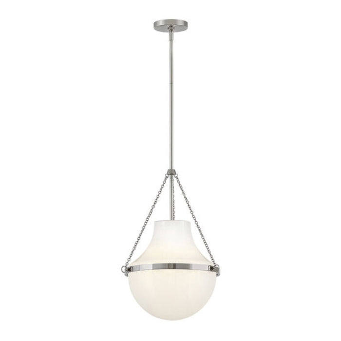 Hinkley 46897 Collins 1-lt 15" LED Pendant - Polished Nickel