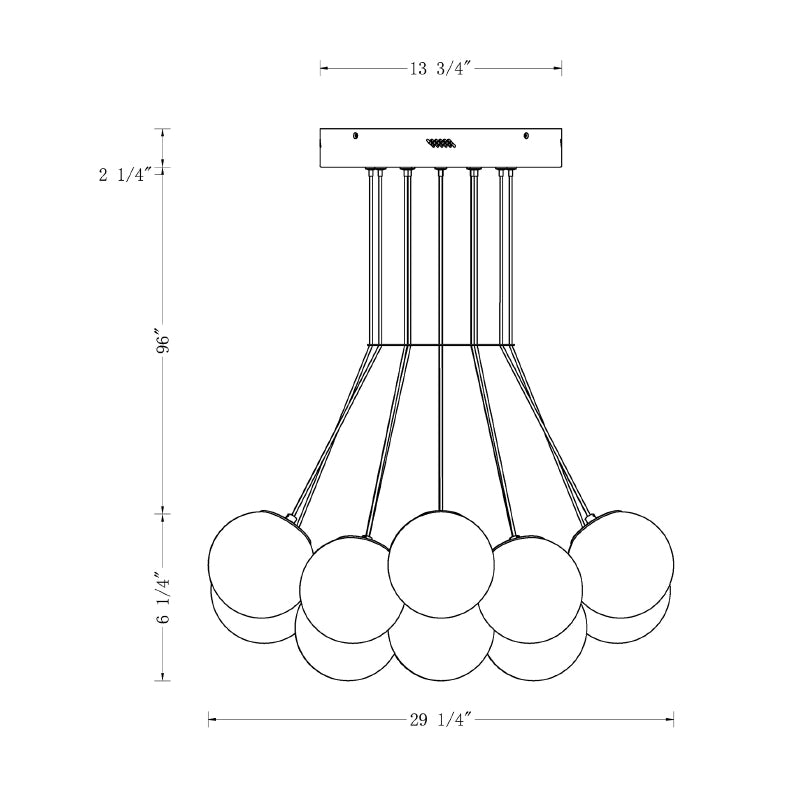 Eurofase 46914 Kepler 19-lt 29" LED Chandelier