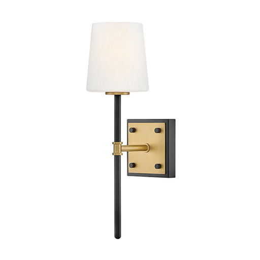 Hinkley 46950 Saunders 1-lt 16" Tall LED Wall Sconce - Black