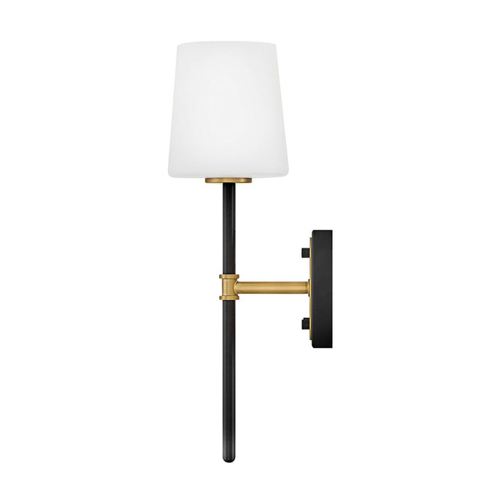 Hinkley 46950 Saunders 1-lt 16" Tall LED Wall Sconce - Black