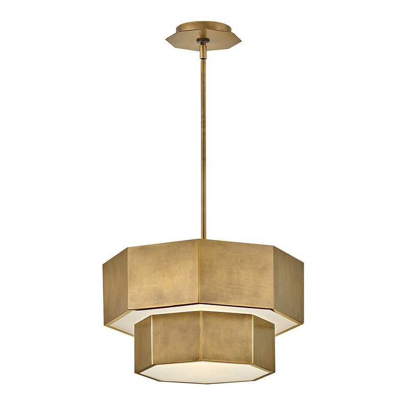 Hinkley 46991 Facet 5-lt 17" LED Convertible Semi Flush Mount