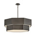 Hinkley 46995 Facet 12-lt 38" LED Chandelier - Black Oxide