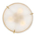 Hinkley 47571 Halle 3-lt 15" LED Semi-Flush Mount - Lacquered Brass