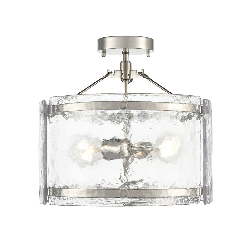 Millennium 47002 Bennetti 2-lt 15" Semi-Flush Mount - Polished Nickel