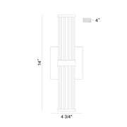 Eurofase 47123 Fayton 1-lt 14" Tall LED Outdoor Wall Sconce