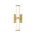 Eurofase 47123 Fayton 1-lt 14" Tall LED Outdoor Wall Sconce-Matte Gold