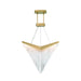 Eurofase 47187 Vivien 1-lt 32" LED Chandelier-Matte Gold