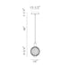 Eurofase 47189 Palmas 1-lt 10" LED Pendant