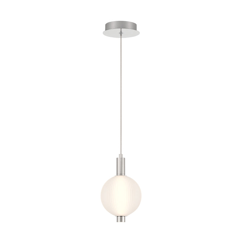 Eurofase 47189 Palmas 1-lt 10" LED Pendant-Polished Nickel