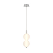 Eurofase 47190 Palmas 2-lt 16" Tall LED Pendant-Polished Nickel
