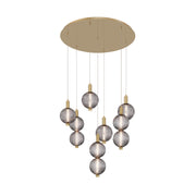 Eurofase 47191 Palmas 7-lt 30" LED Chandelier-Gold