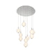 Eurofase 47191 Palmas 7-lt 30" LED Chandelier-Polished Nickel