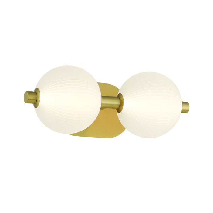 Eurofase 47192 Palmas 2-lt 15" LED Vanity Light-Gold