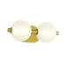 Eurofase 47192 Palmas 2-lt 15" LED Vanity Light-Gold