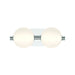 Eurofase 47192 Palmas 2-lt 15" LED Vanity Light-Polished Nickel