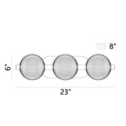 Eurofase 47193 Palmas 3-lt 23" LED Vanity Light