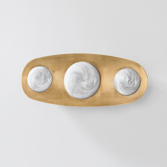 Corbett 472-03 Bezel 3-lt 18" Tall LED Wall Sconce