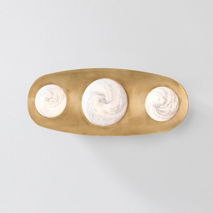 Corbett 472-03 Bezel 3-lt 18" Tall LED Wall Sconce