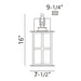 Eurofase 47200 Greyson 1-lt 16" Tall LED Outdoor Wall Sconce