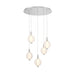 Eurofase 47208 Palmas 5-lt 24" LED Chandelier-Polished Nickel