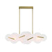 Eurofase 47210 Nuvola 1-lt 56" LED Chandelier-Gold