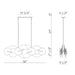 Eurofase 47210 Nuvola 1-lt 56" LED Chandelier