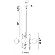 Eurofase 47221 Traiton 5-lt 36" Chandelier