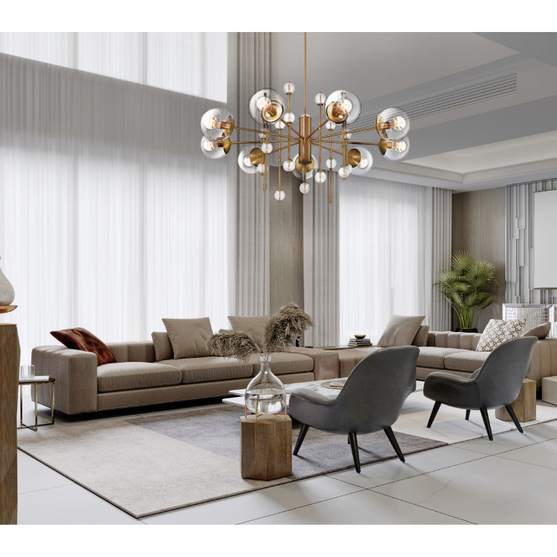 Eurofase 47222 Traiton 9-lt 48" Chandelier