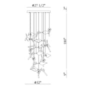 Eurofase 47227 Matera 15-lt 28" LED Chandelier